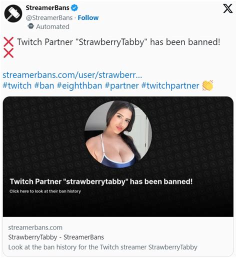 strawberrytabby banned|twitch streamer banned strawberry tabby.